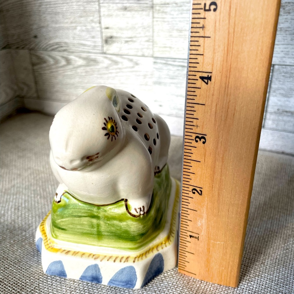 Vintage Bunny Pomander Diffuser Handmade, Hand Painted & Signed-Made in Portugal - Picture 8 of 9